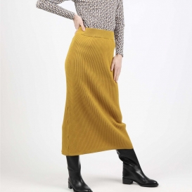 Mitzi mustard knit skirt