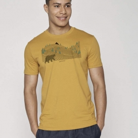 Wild bear yellow men t-shirt