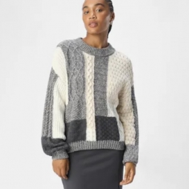 Eliz multi ladies crewneck knit