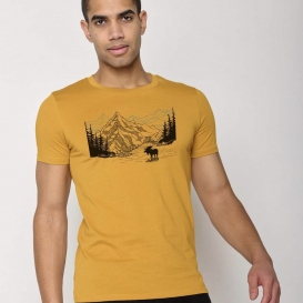 Lost Moose yellow men t-shirt