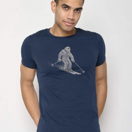 Bigfoot Ski blue men t-shirt