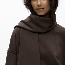 Nada brown scarf ladies sweater